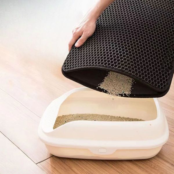 Tapis à litière no mess hygiénique pour chat