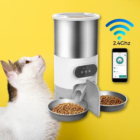 distributeur automatique croquettes chat double bol WIFI