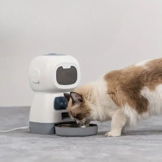 distributeur de croquettes pour chat connecté partage