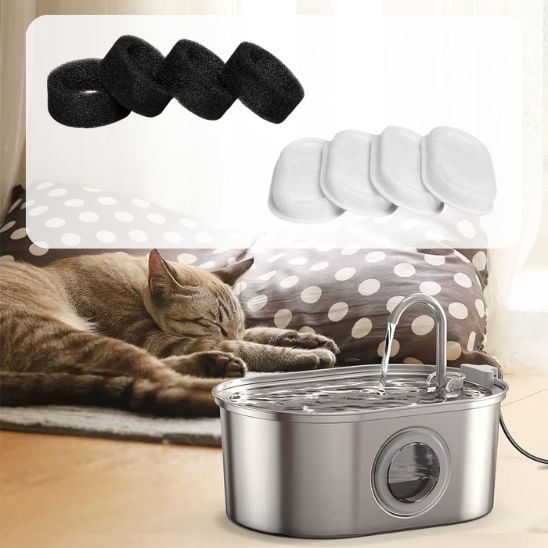 filtre fontaine a eau chat inox fraîcheur