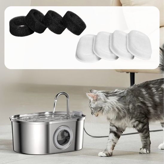 filtre fontaine a eau chat Inoxa