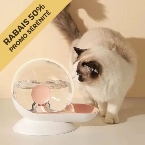 fontaine à eau chat sans électricité escargo promo