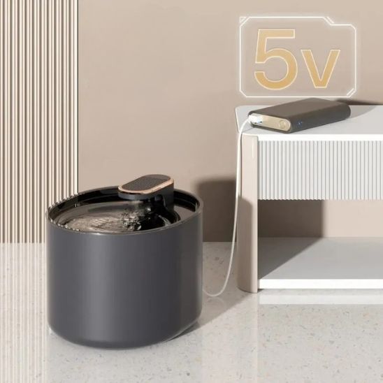 fontaine eau pour chat élégante bleu foncé alimentation USB
