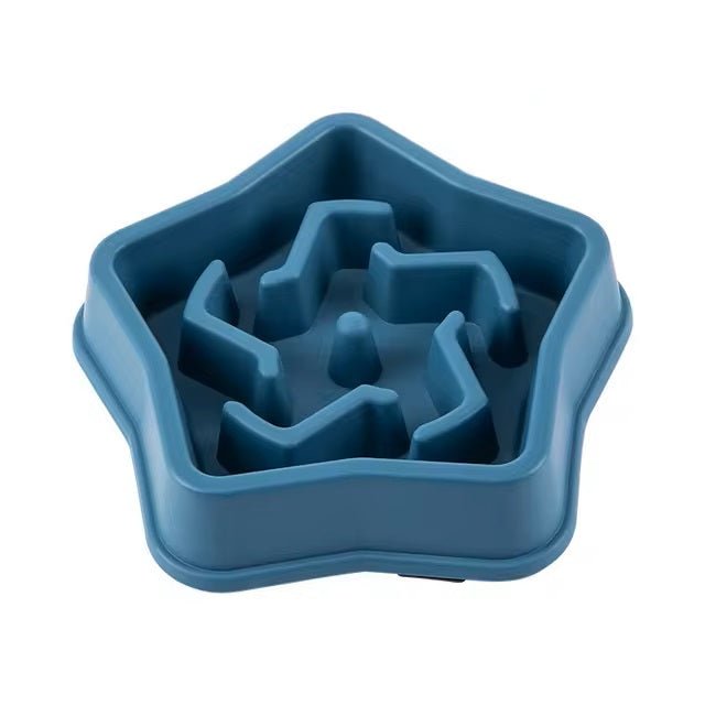 gamelle anti glouton chat étoile couleur bleu