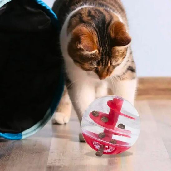 gamelle anti glouton chat boule jouet récompense