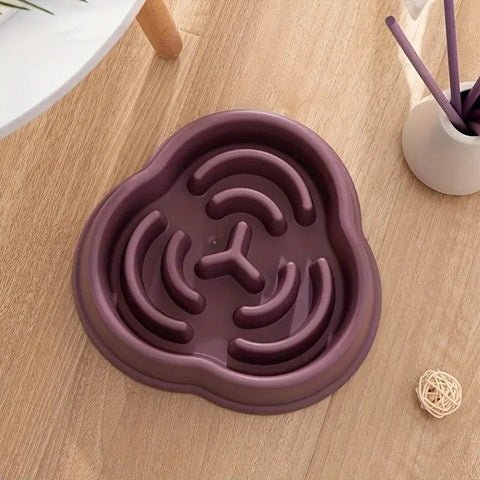 gamelle anti glouton chat labyrinthe couleur violet