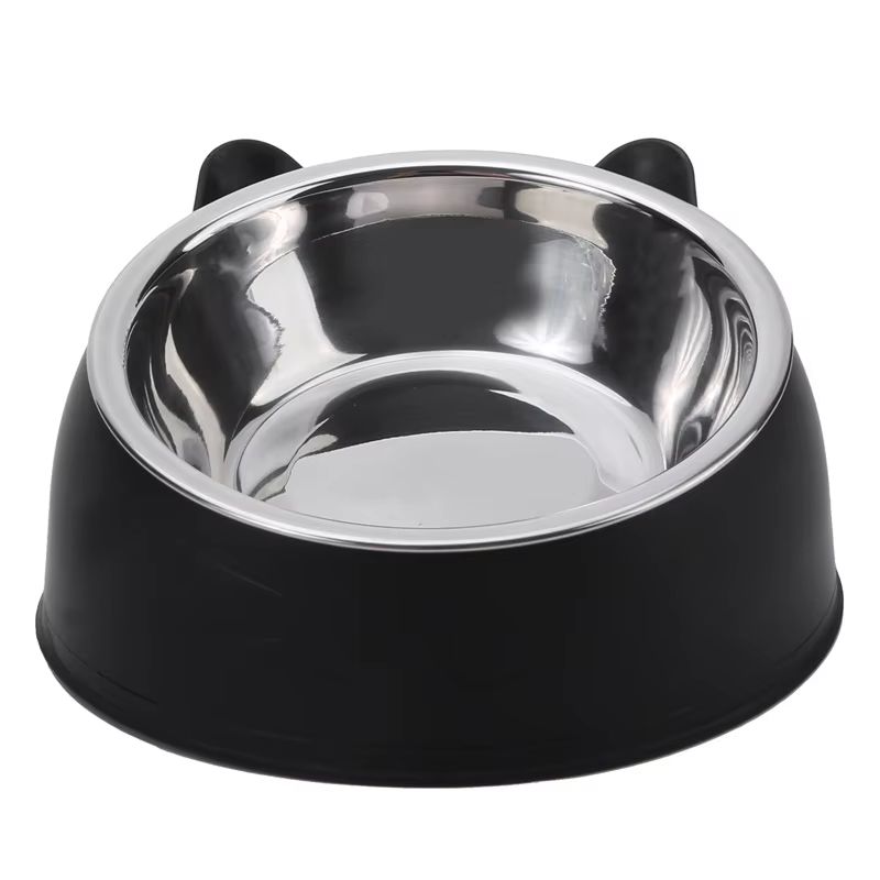 gamelle-chat-surélevée-inclinée-couleur-noir
