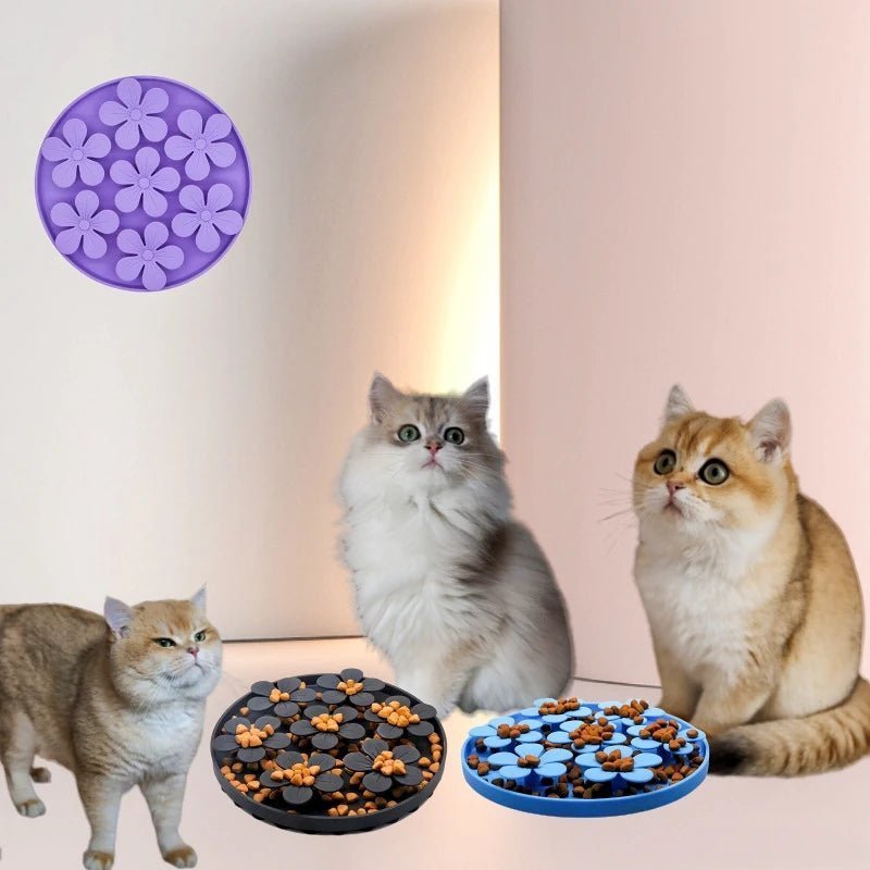 gamelles anti glouton chat silicone ventouses alimentation lente