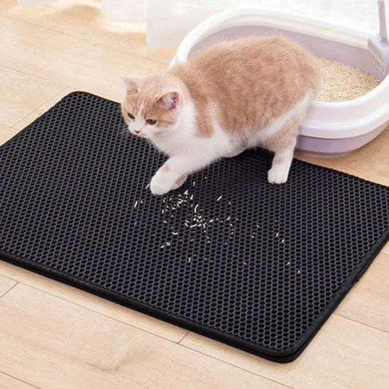 Tapis à litière no mess hygiénique pour chat