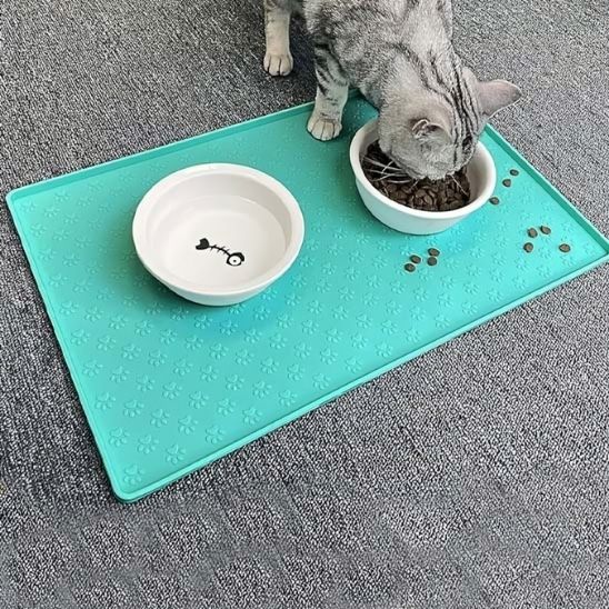 tapis gamelle chat antidérapant résistant aux griffes