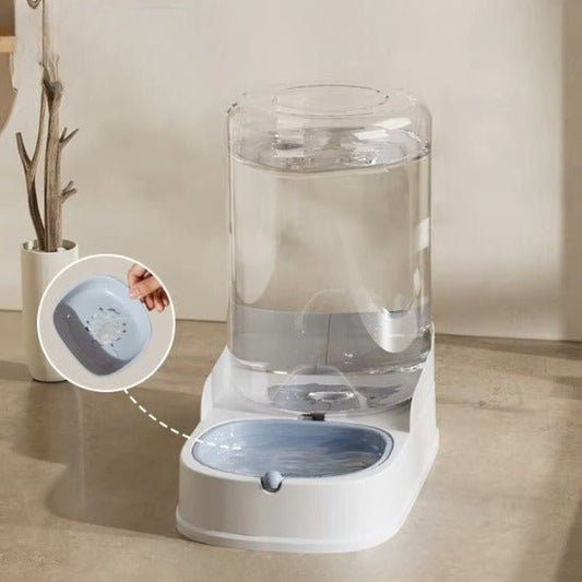 Distributeur croquette chat | Blanc