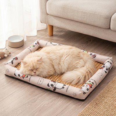 Tapis rafraîchissant chat avec rebords – coin frais et douillet pour l’été