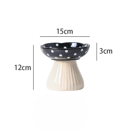 Gamelle chat surélevée | Champignon Céramique