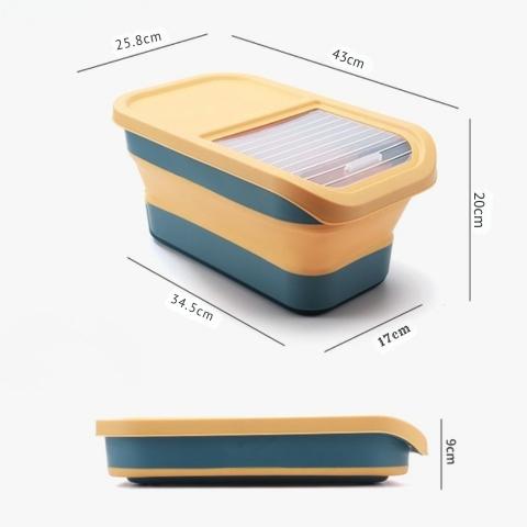 Boite à croquettes pour chat rangement pliable compact hermétique