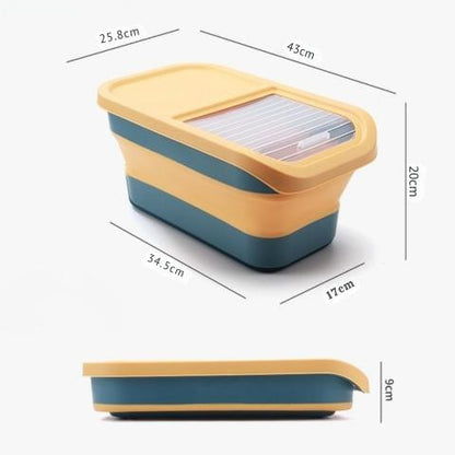 Boite à croquettes pour chat rangement pliable compact hermétique