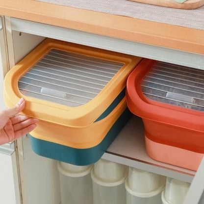 Boite à croquettes pour chat rangement pliable compact hermétique