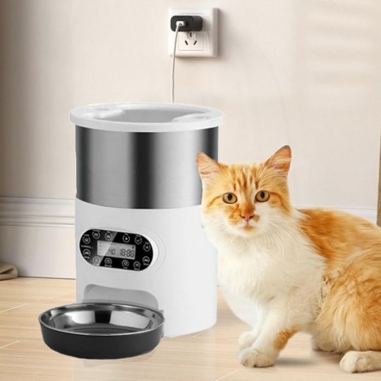 distributeur automatique croquettes chat simple harmonyBol blanc