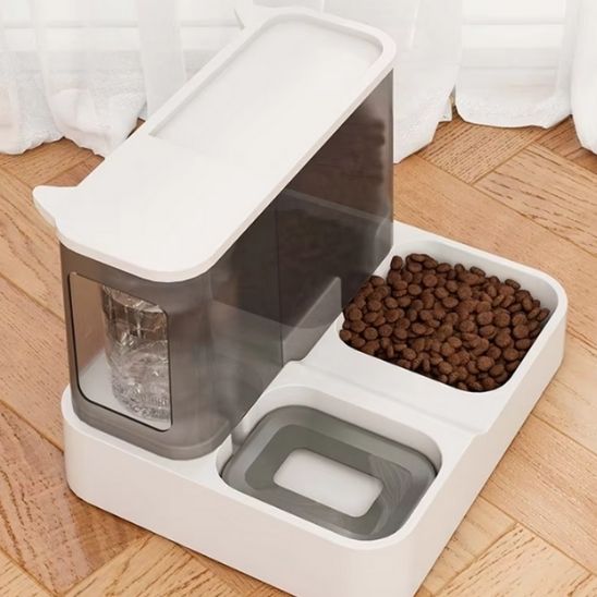 distributeur pour chat 2 en 1 croquettes et eau
