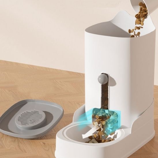 distributeur croquette chat fonctionnement gravité bol céramique