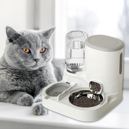 distributeur croquette chat double gravité plastique