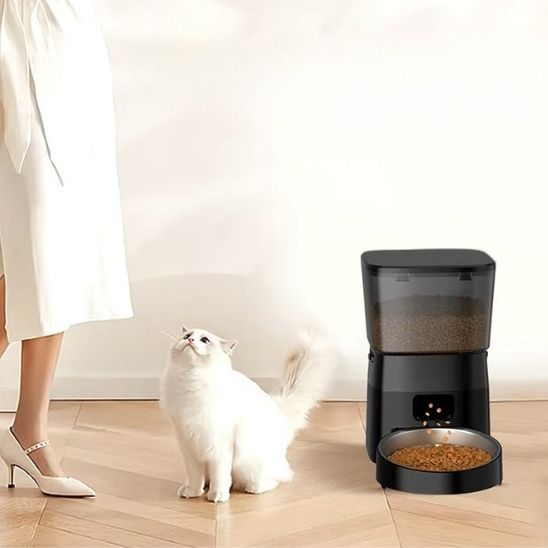 distributeur croquettes chat automatique anti vomissements