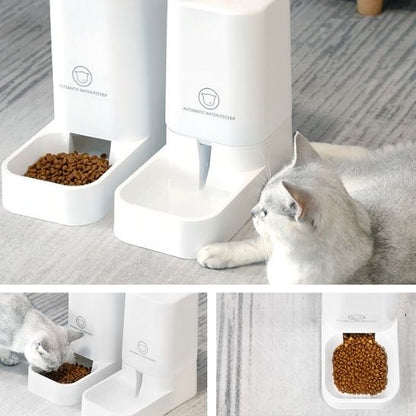 distributeur croquettes chat gravité élégant