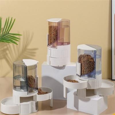 distributeur croquettes chat eau siphon croquettes gravité refermable plastique