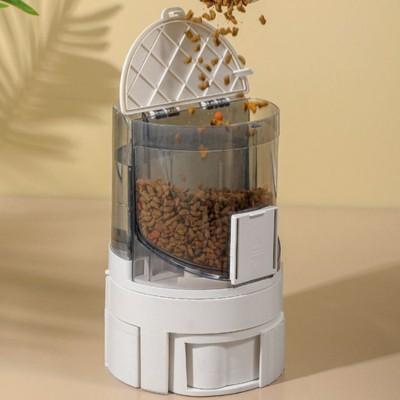 distributeur croquettes chat eau croquettes compact refermable plastique
