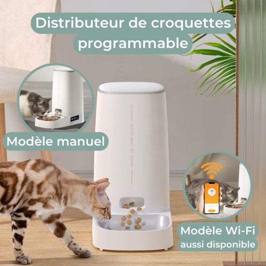 distributeur croquettes chat modèle manuel