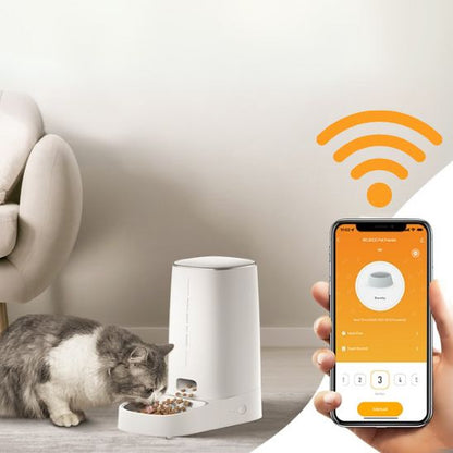 distributeur croquettes pour chat programmable Wi-Fi Android iPhone
