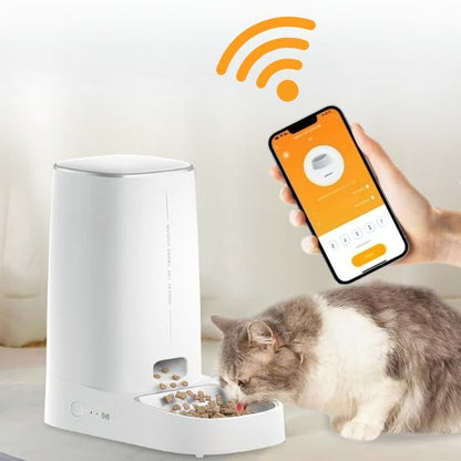 distributeur de croquettes pour chat version programmable wifi