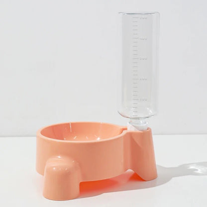 distributeur eau chat bouteille détachable plastique coloré