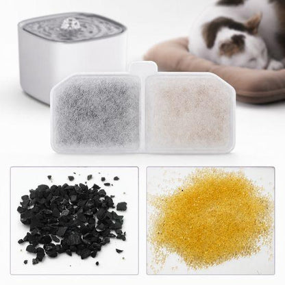 Filtre pour fontaine à eau chat silencieuse avec charbon actif