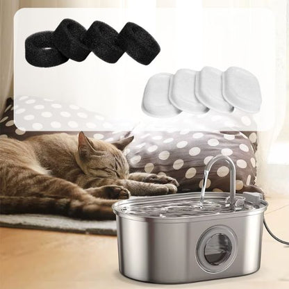 filtre fontaine a eau chat inox fraîcheur