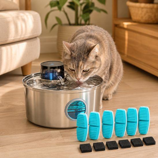 Filtres de rechange fontaine à eau chat inox sans fil