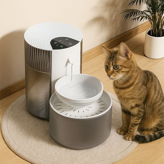 Fontaine a eau chat batterie autonomie 180 jours