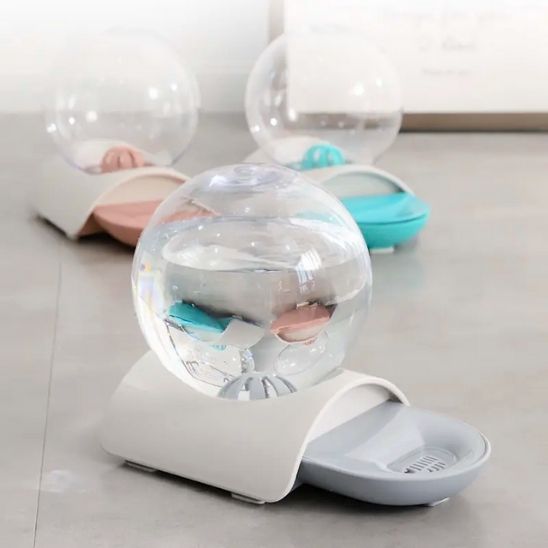 fontaine à eau chat sans électricité bulle couleur
