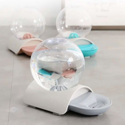 fontaine à eau chat sans électricité bulle couleur