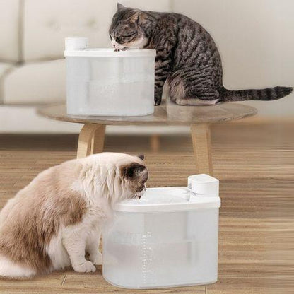 fontaine à eau chat sans fil silencieuse détecteur mouvement plastique