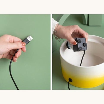 Fontaine a eau pour chat ceramique ultra-silencieuse USB