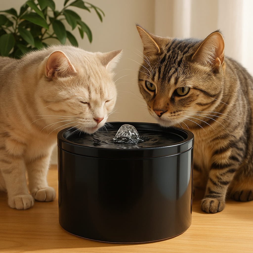 Fontaine a eau pour chat ceramique hydratation pure multi chat