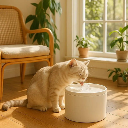 Fontaine à eau pour chat céramique hydratation pure