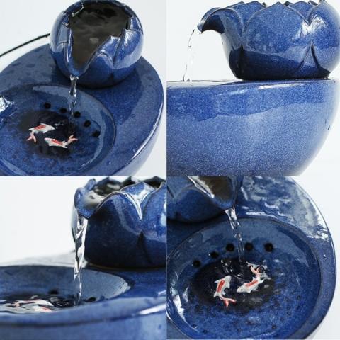 Pompe silencieuse et filtre fontaine a eau pour chat ceramique
