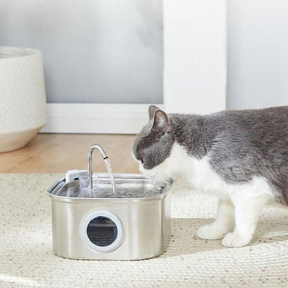 fontaine a eau pour chat acier inoxydable silencieuse