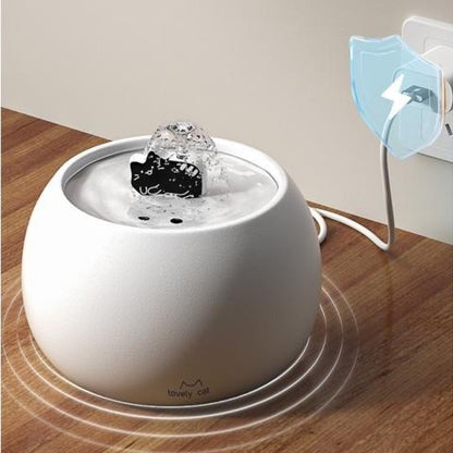 Fontaine à eau pour chat céramique USB avec eau fraîche