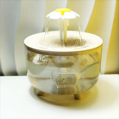 Fontaine eau chat | Fleur