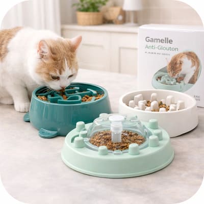 Gamelle anti-glouton chat conseils d'utilisation