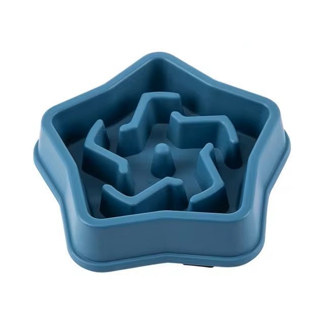 gamelle anti glouton chat étoile couleur bleu