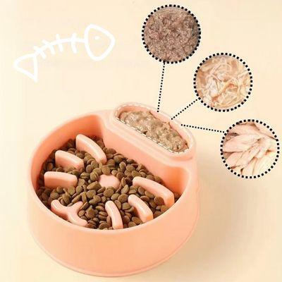 gamelle anti-glouton chat croquettes pâté