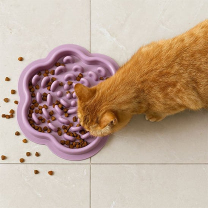 gamelle anti glouton chaton labyrinthe violet